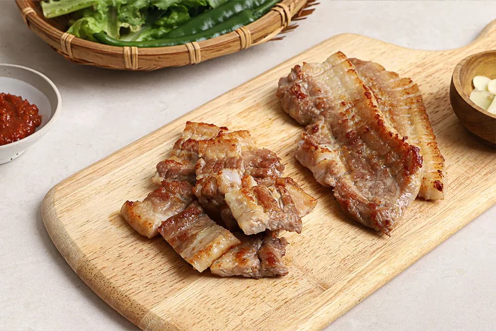 한돈 벌집 삼겹살 구이용 300g