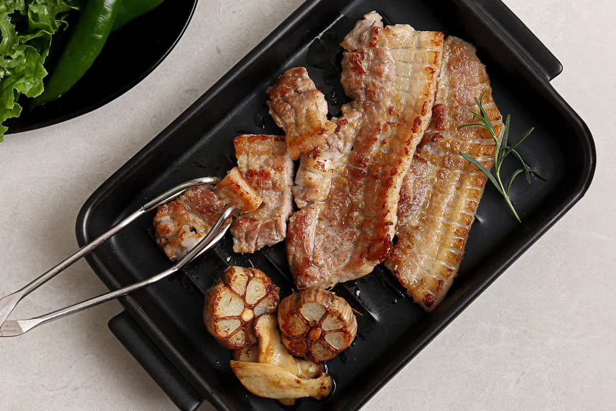 한돈 벌집 삼겹살 구이용 500g