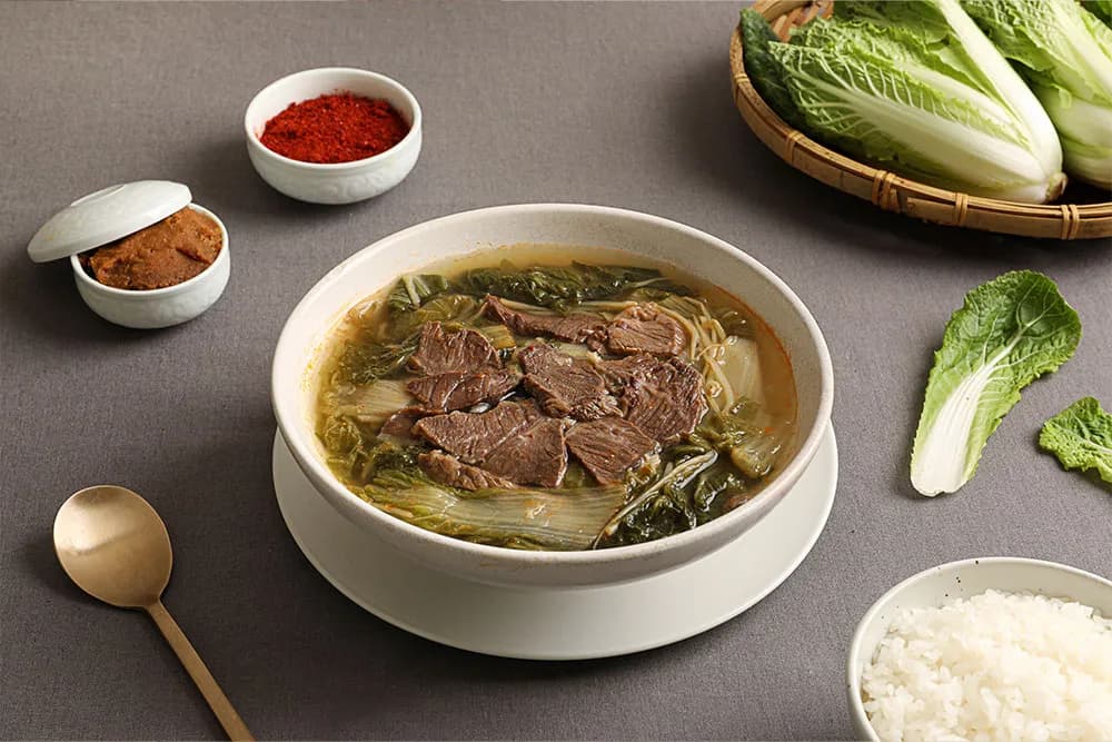 국내산 얼갈이의 시원한 국물 맛