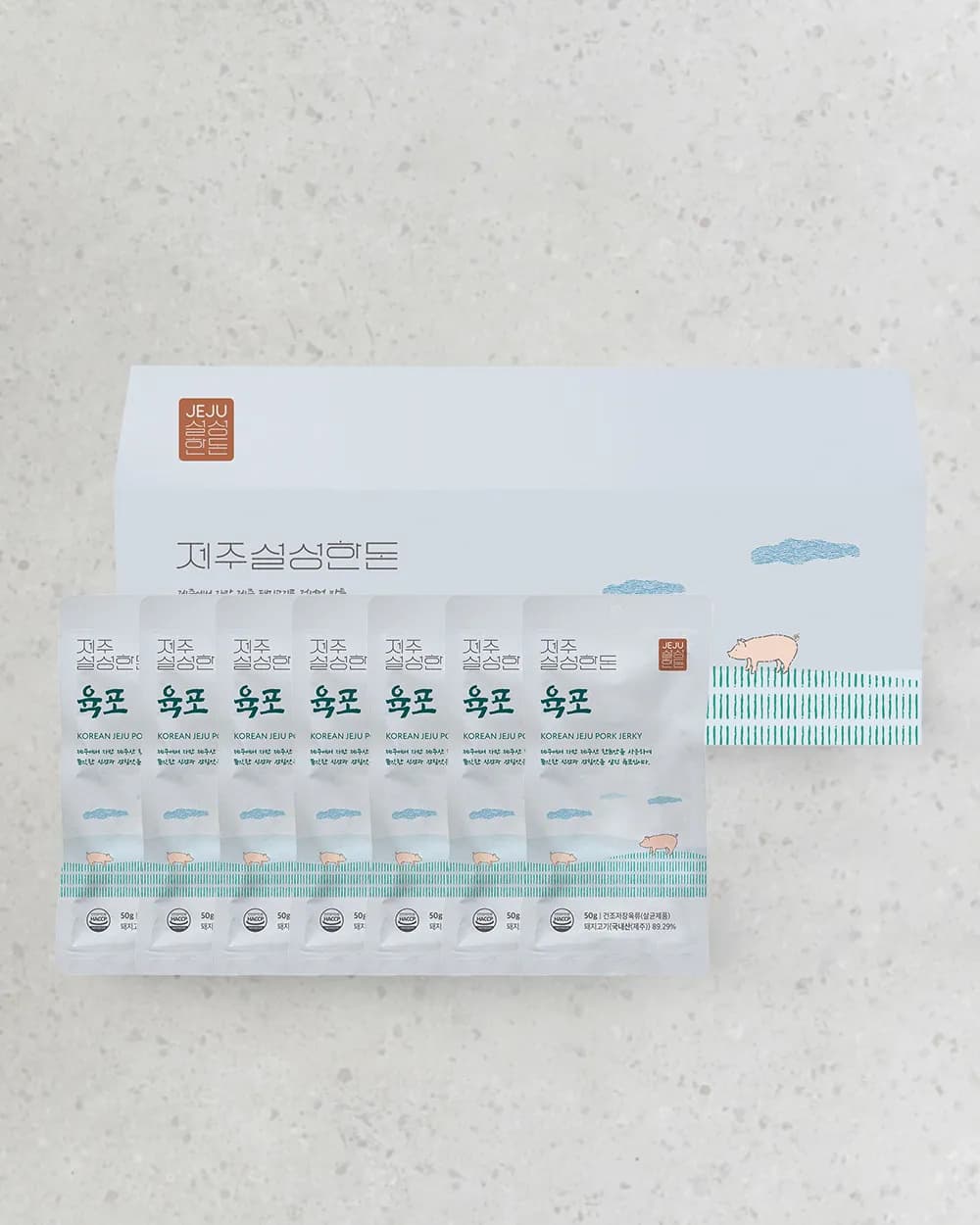 [설성목장] 제주 설성한돈 육포 세트 (7개입)