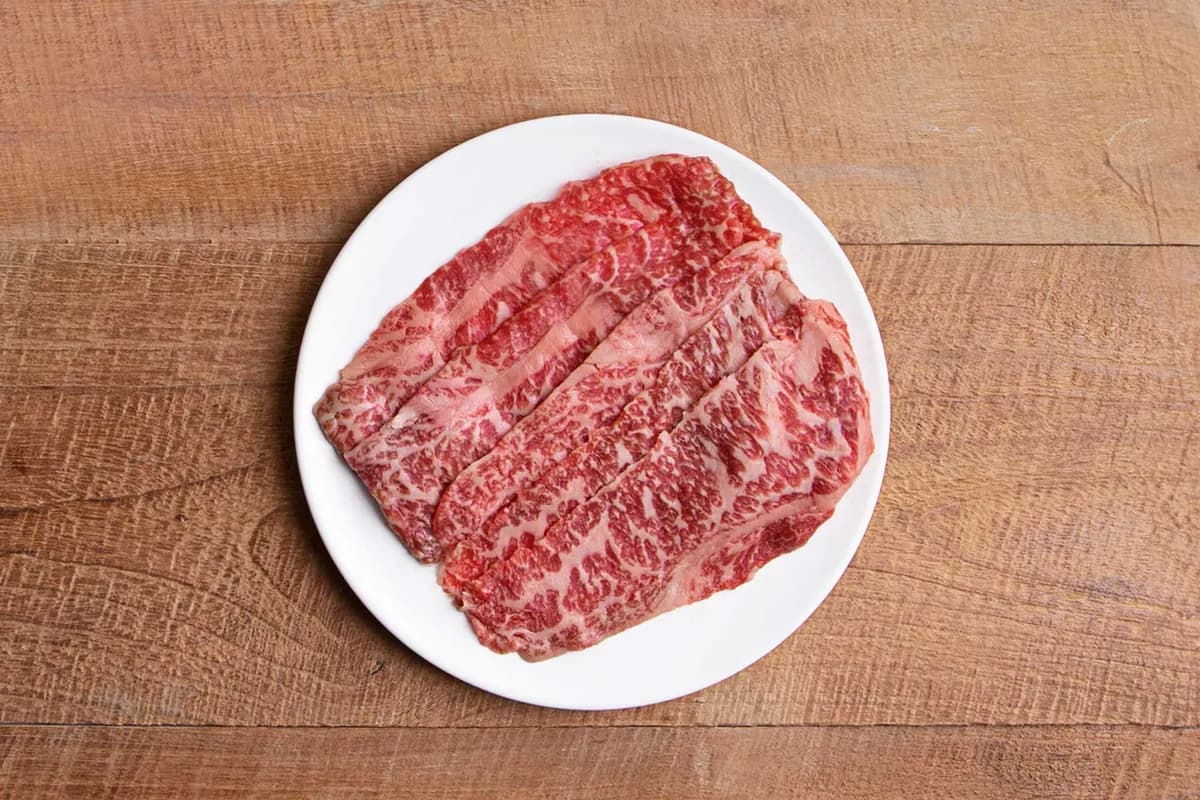  1++ 무항생제 한우 채끝 스키야키용 200g (냉장)