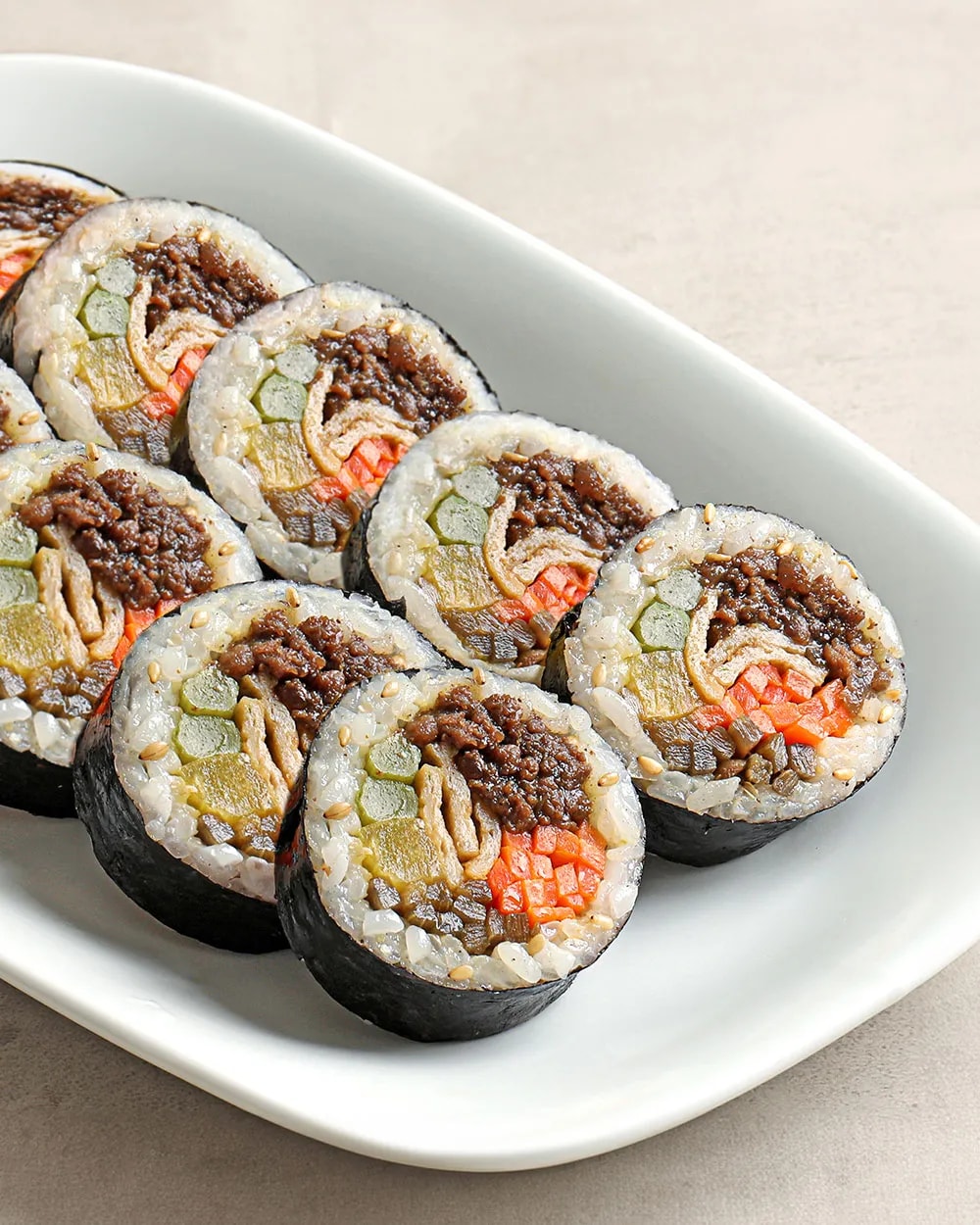 한 끼 뚝딱 쟁여템! 한우한돈 김밥세트